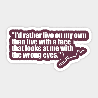 Jane Birkin Quote Sticker